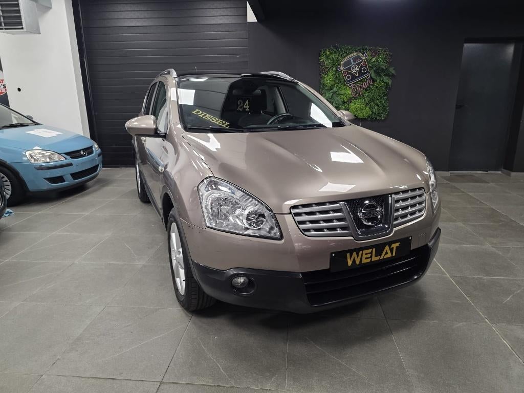 NISSAN QASHQAI 1.5 DIESEL TOPSTAAT, Auto's, Bluetooth, 139 g/km, Zwart, Bruin