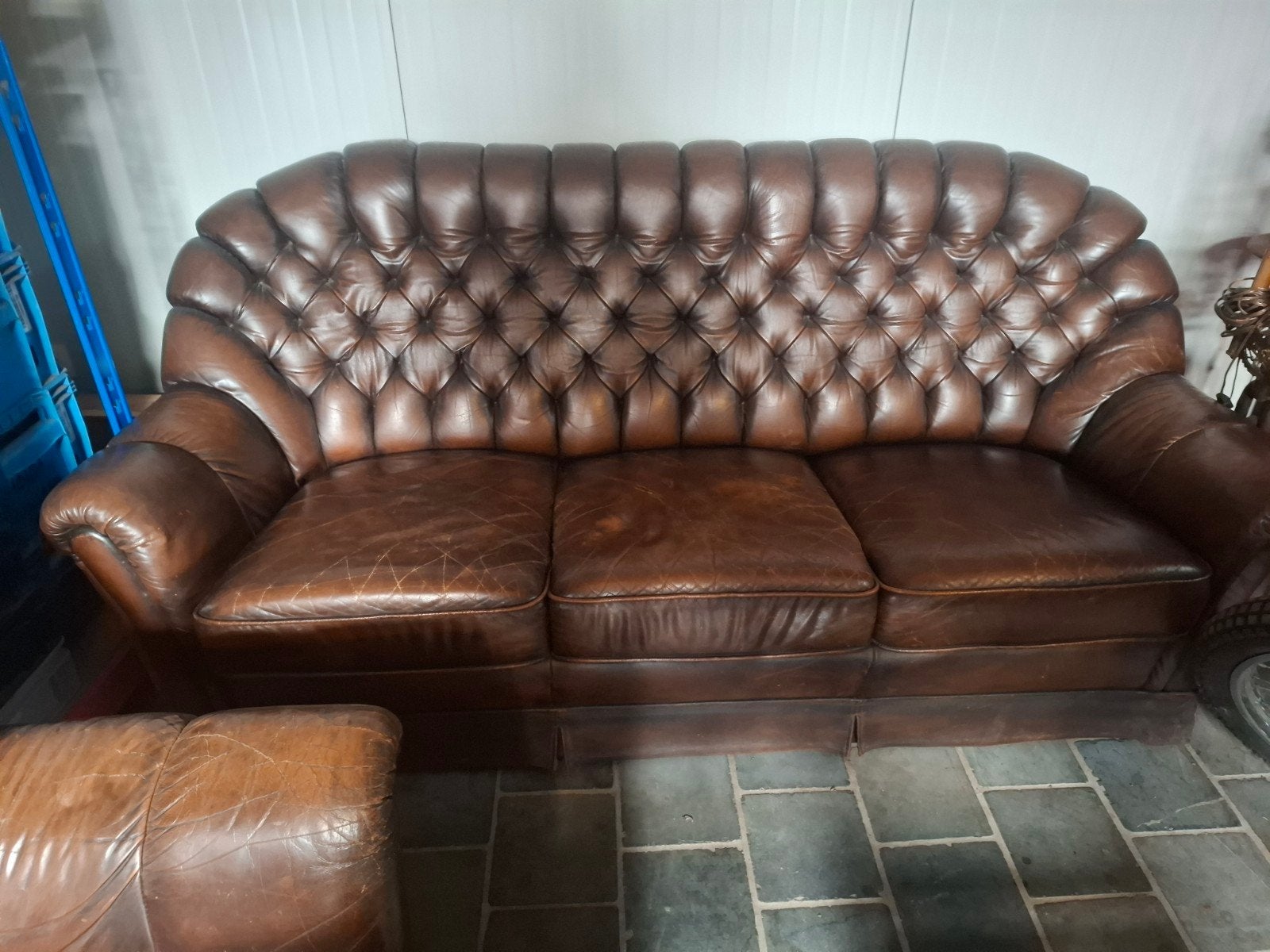 chesterfield 1 zit 2 zit en 3 zit 1 lot zonder scheuren, Ophalen