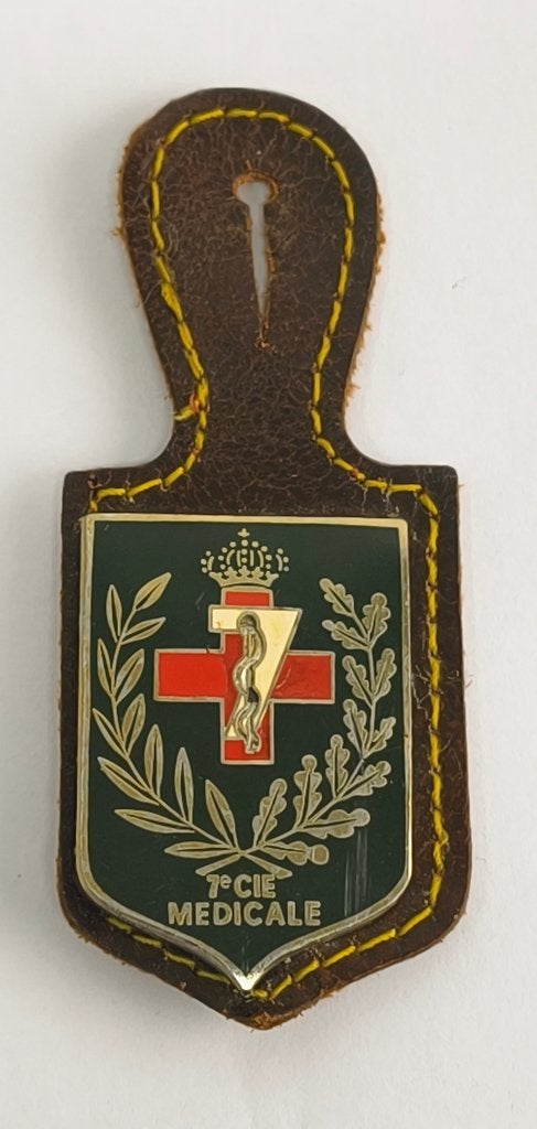 ABL borsthanger breloque 7e medische compagnie, Ophalen of Verzenden, Landmacht, Embleem of Badge