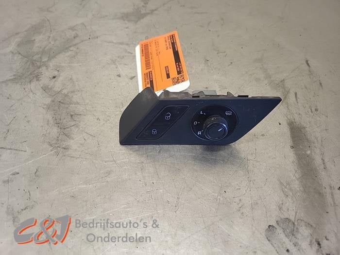 Commutateur rétroviseur d'un Volkswagen Caddy, Volkswagen, -, 3 mois de garantie, Utilisé