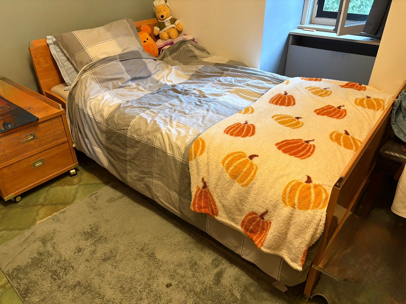 Slaapkamer, Huis en Inrichting, Ophalen, Gebruikt, Bruin, Twijfelaar