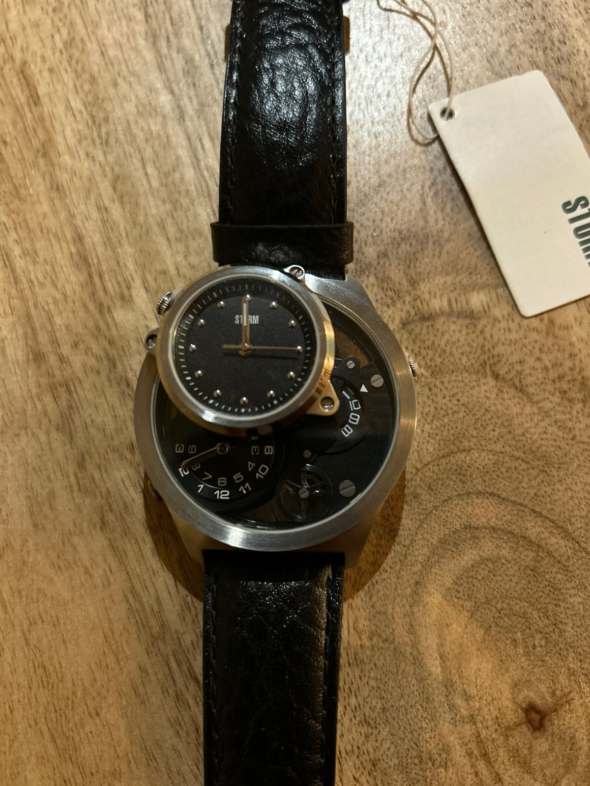 Édition limitée, montre Storm Trilogy (référence 47144), Enlèvement, Comme neuf, Acier, Cuir