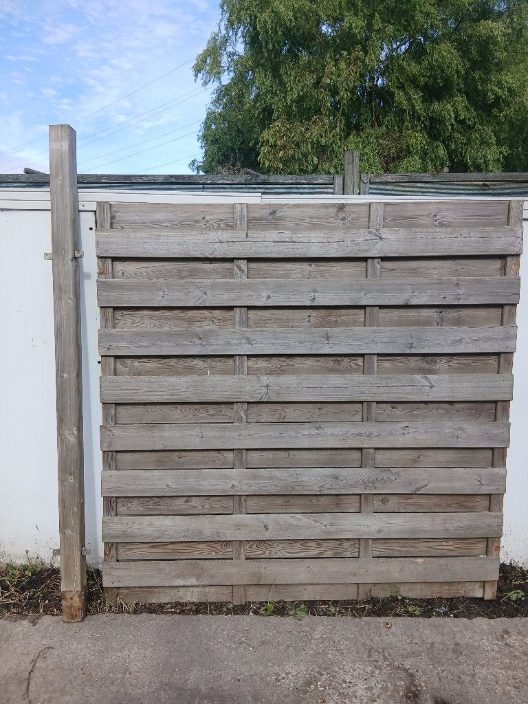 Tuinschermen met tuinpalen, Ophalen, Gebruikt, 150 tot 200 cm, 150 tot 200 cm