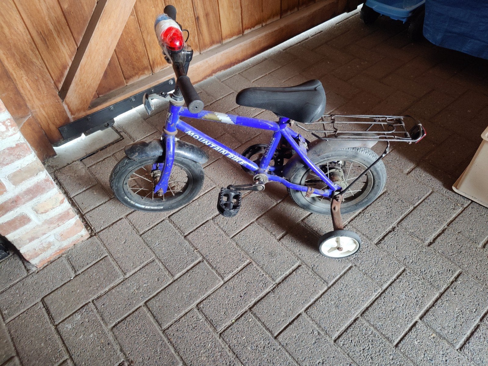 kinder fiets met steunwielen, Stabilisateurs, Frein à rétropédalage, Enlèvement, Utilisé