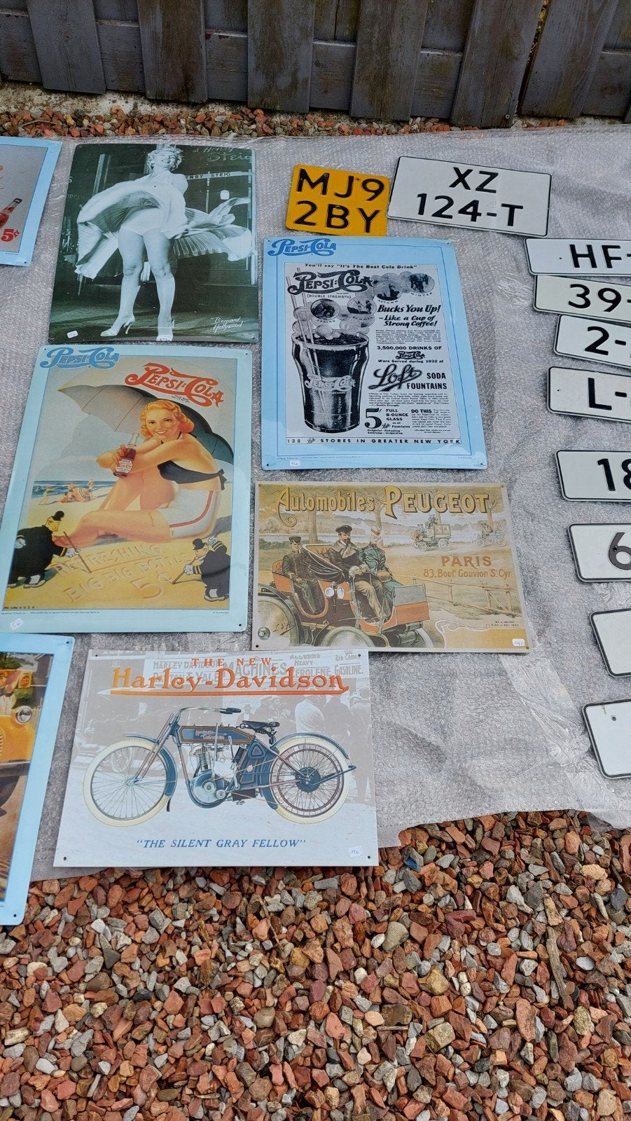 metalen poster+ nummerplaat, Hobby & Loisirs créatifs, Scrapbooking, Enlèvement