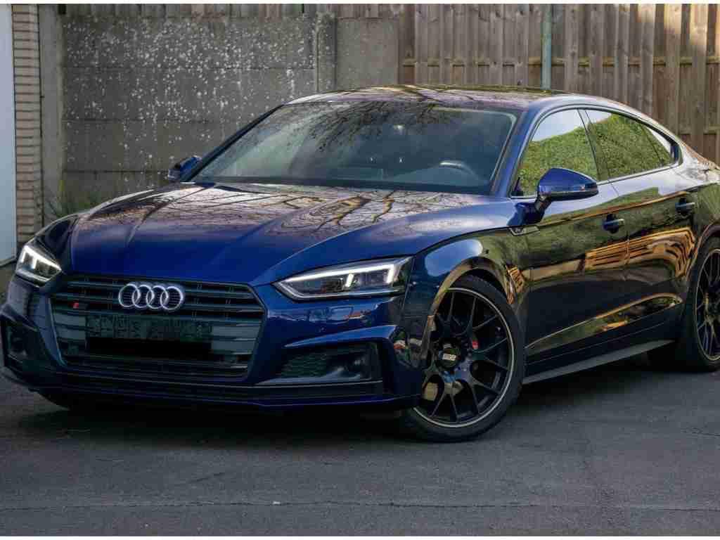 ZEER MOOIE AUDI S5 QUATTRO, Automaat, Blauw, Leder, Keyless entry