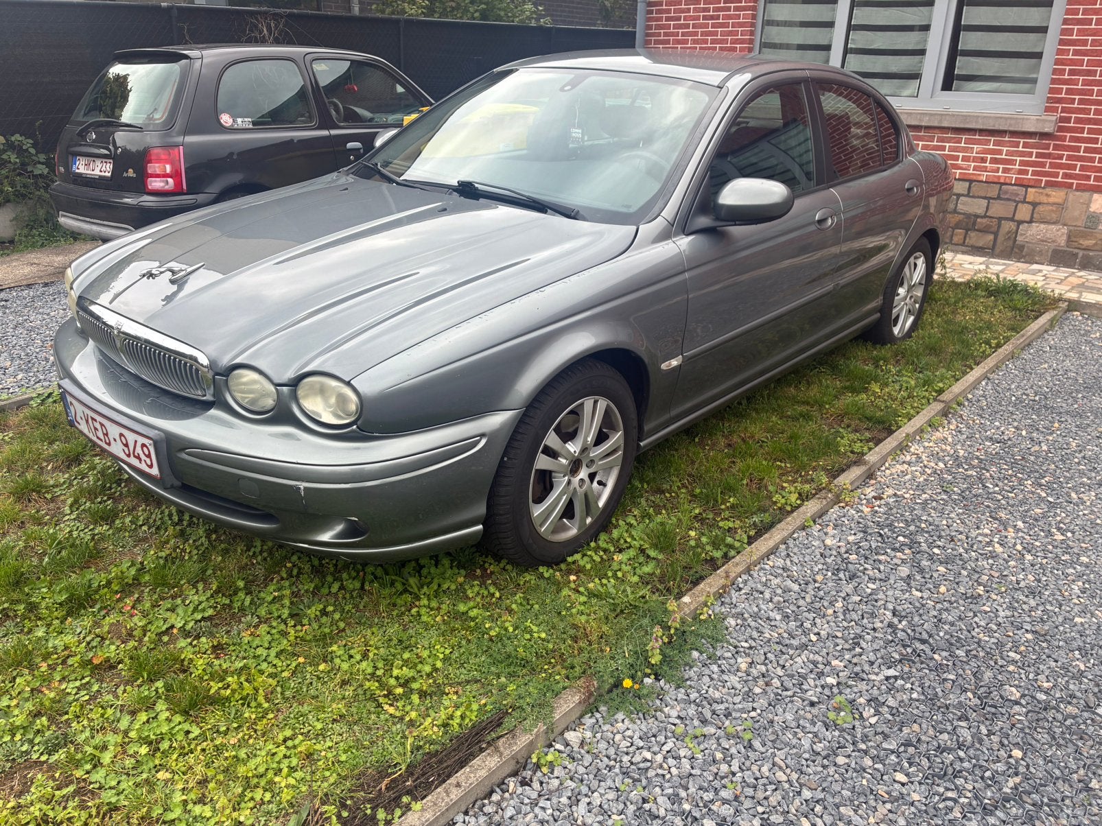 Jaguar x type voor export of handige harry, Autos, Argent ou Gris, Achat, Boîte manuelle, 5 portes