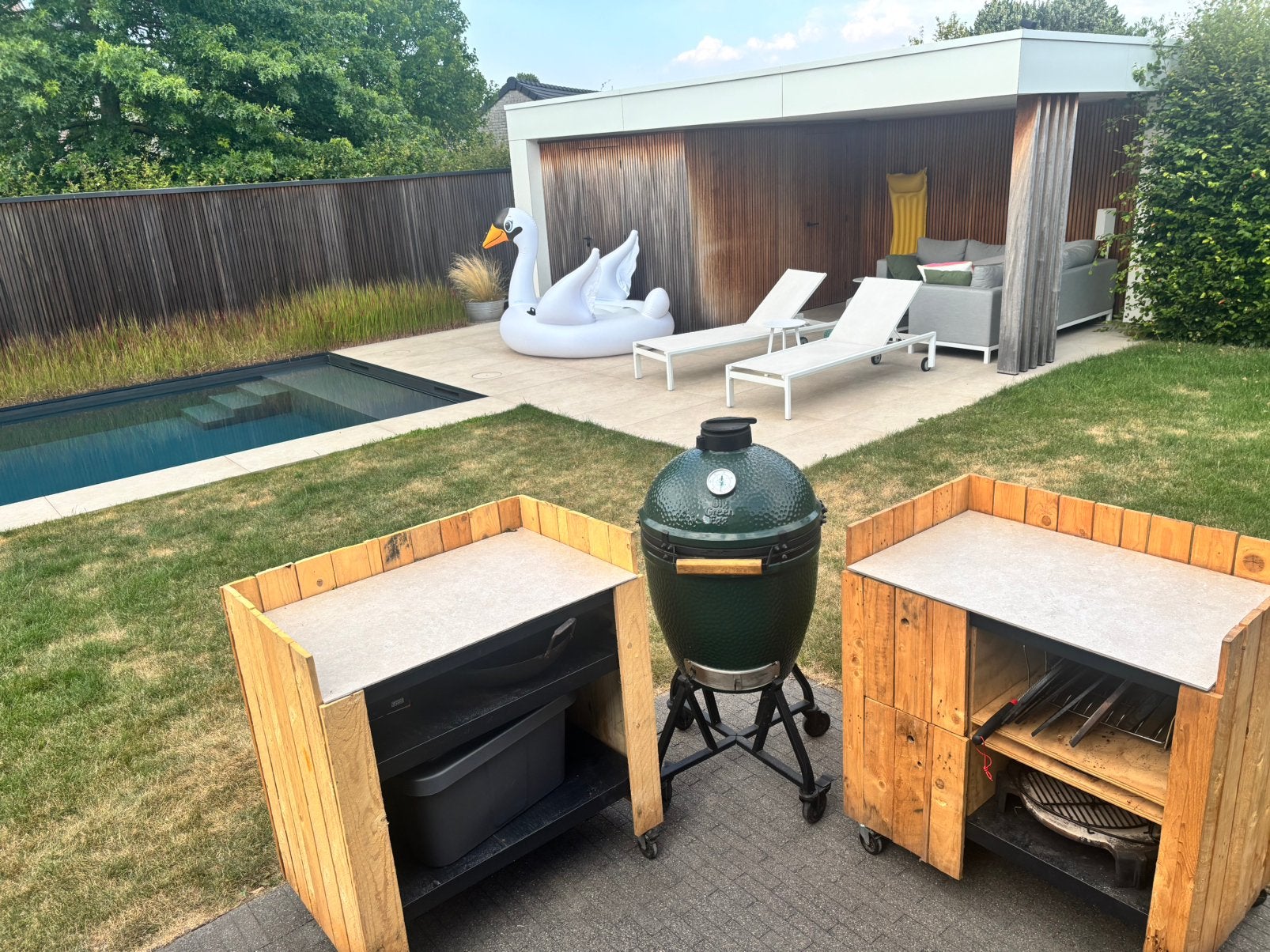 Buitenkeuken op wieltjes, Tuin en Terras, Buitenkeukens, Ophalen, Gebruikt, Vrijstaand