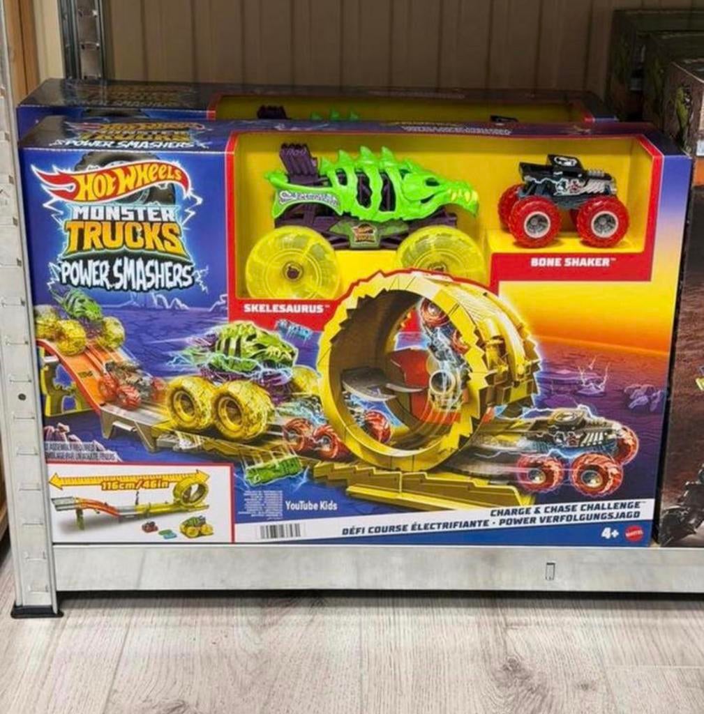 Circuit de chasse Hot-Wheels Monster Trucks Racing NOUVEAU, Enfants & Bébés, Jouets | Circuits, Neuf, Enlèvement ou Envoi, Circuit