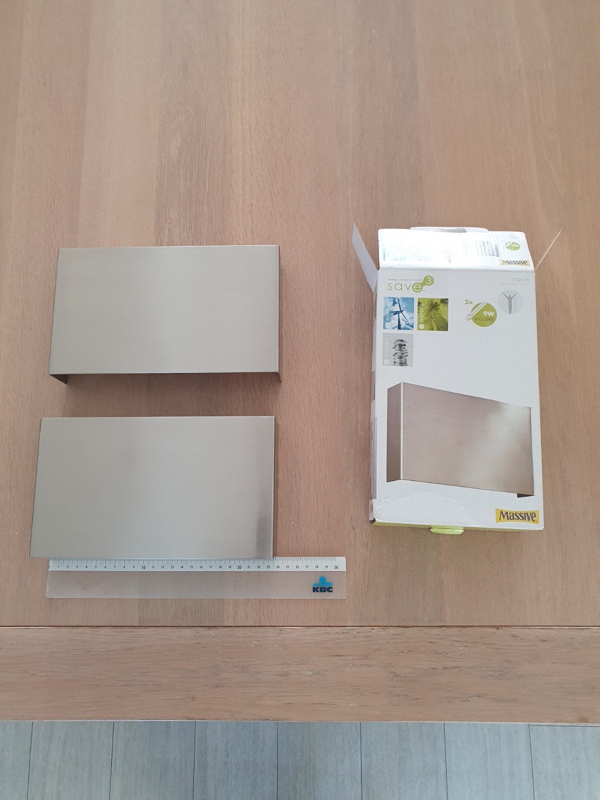 Verlichting massive  inox, Huis en Inrichting, Ophalen of Verzenden, Zo goed als nieuw