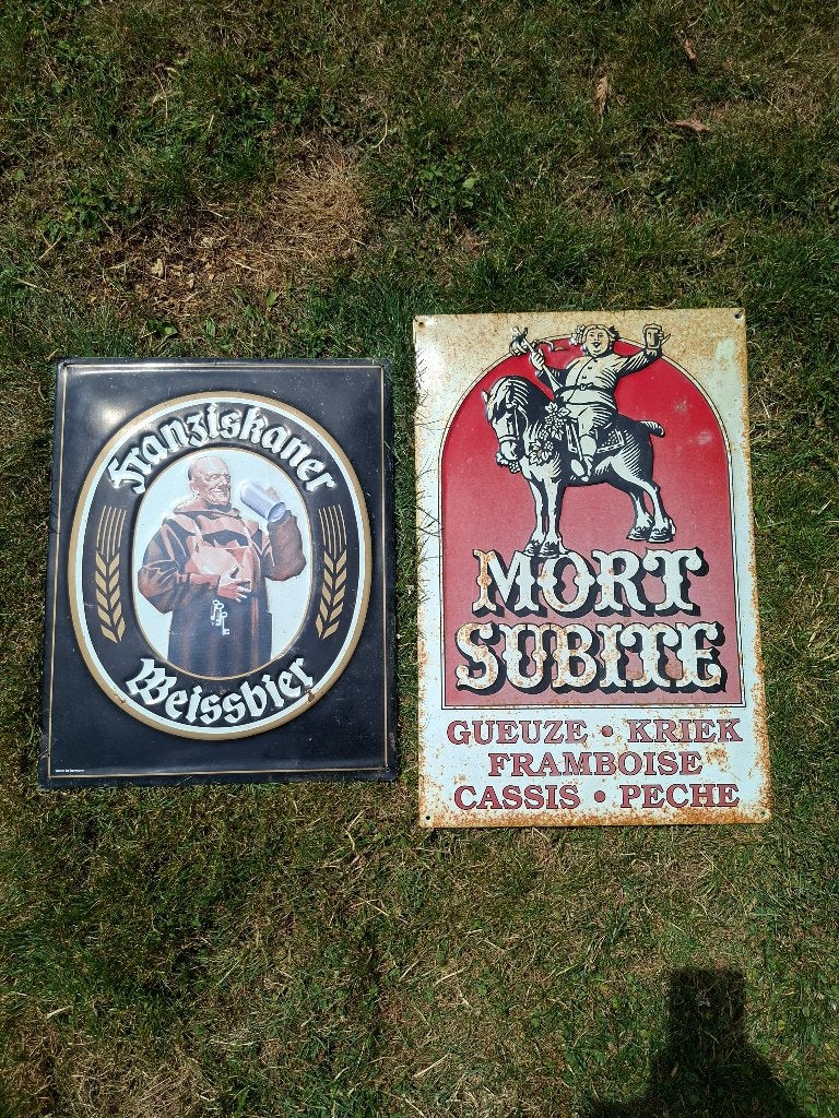 Plaque publicitaire, Enlèvement, Utilisé, Panneau publicitaire