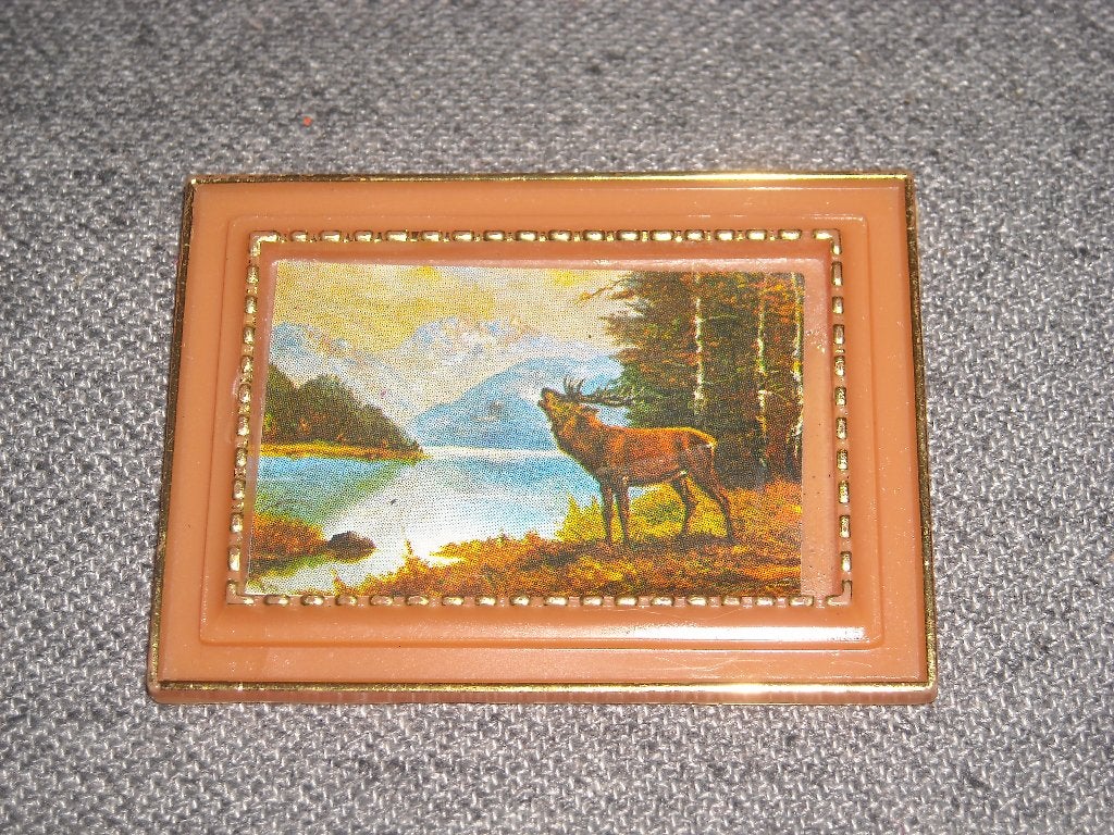 Lundby schilderij 'hert bij het meer', Collections, Enlèvement ou Envoi, Utilisé, Maison de poupées