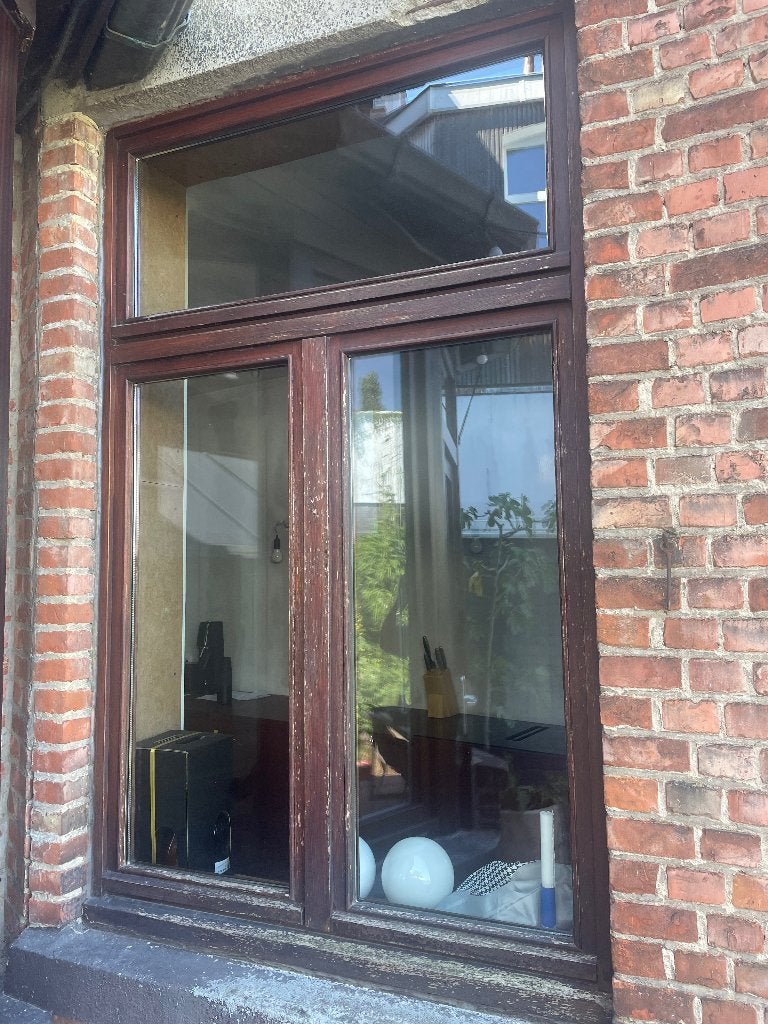 Fenêtre en bois, Double vitrage, 160 cm ou plus, Fenêtre de façade ou Vitre, Enlèvement