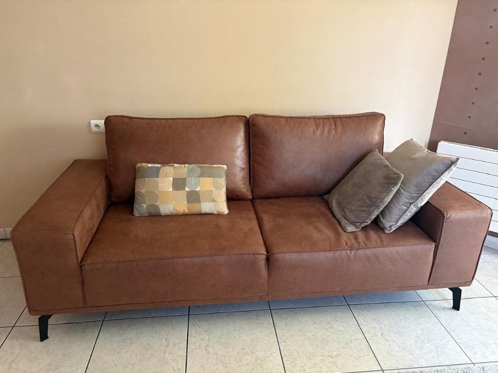 Salon 2 x 2.5/3 zit, Ophalen, Zo goed als nieuw, Overige materialen, Modern