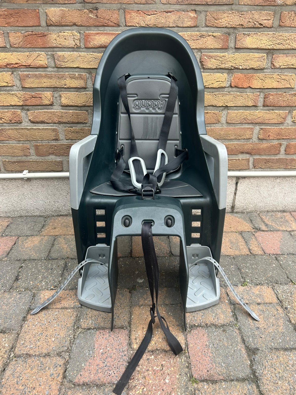 Kinderstoeltje voor op bagagedrager, Fietsen en Brommers, Ophalen, Achterzitje, 9 t/m 18 kg, Gebruikt