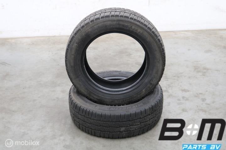 2 x 205-65-16 107T Michelin Agilis Alpin met 6mm 205 65 16, Gebruikt, Band(en)