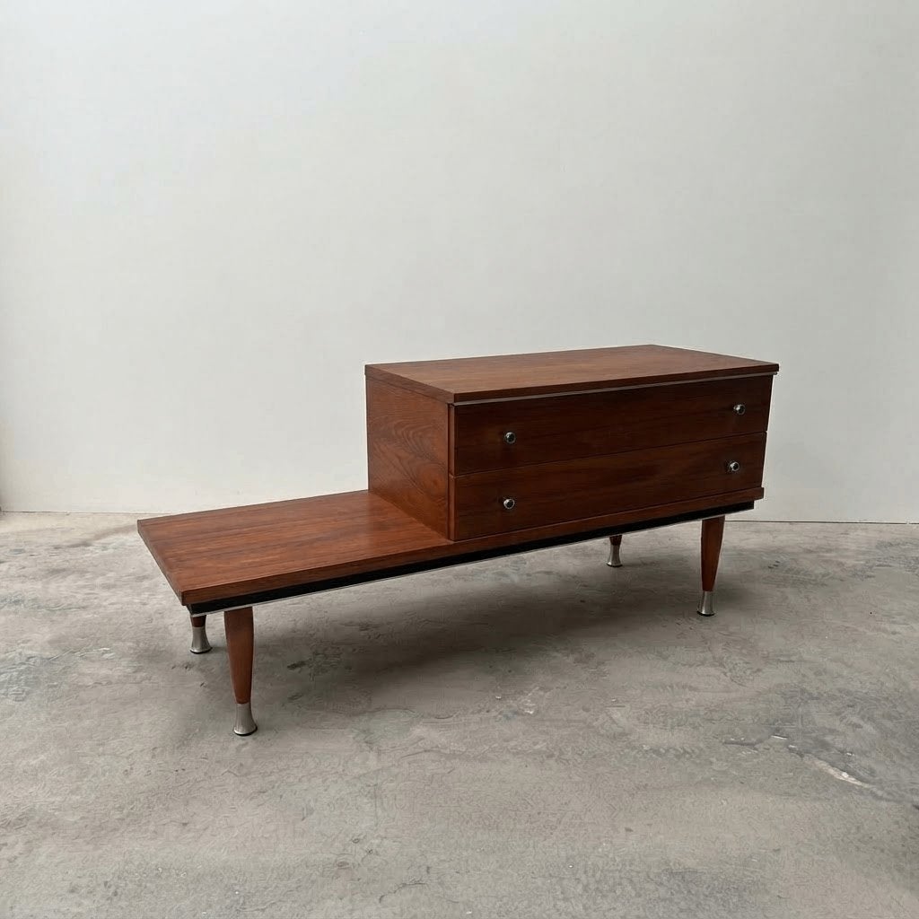 Vintage Mid-Century Modern Teak Meubel (Jaren '60), Ophalen, Gebruikt, Minder dan 150 cm, Minder dan 100 cm
