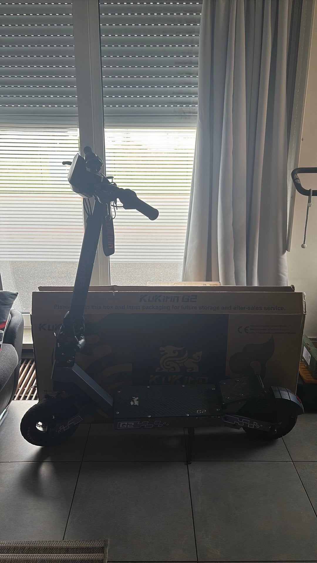 Kukirin g2, Fietsen en Brommers, Steps, Ophalen of Verzenden, Zo goed als nieuw, Elektrische step (E-scooter)