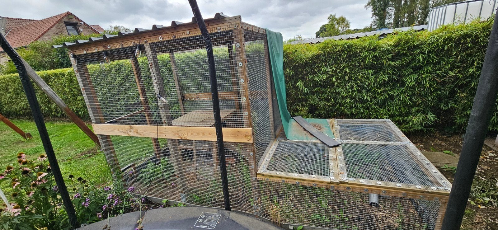 buitenhok voor cavia's of konijnen, Dieren en Toebehoren, Ophalen, Gebruikt, Hout, Overige typen