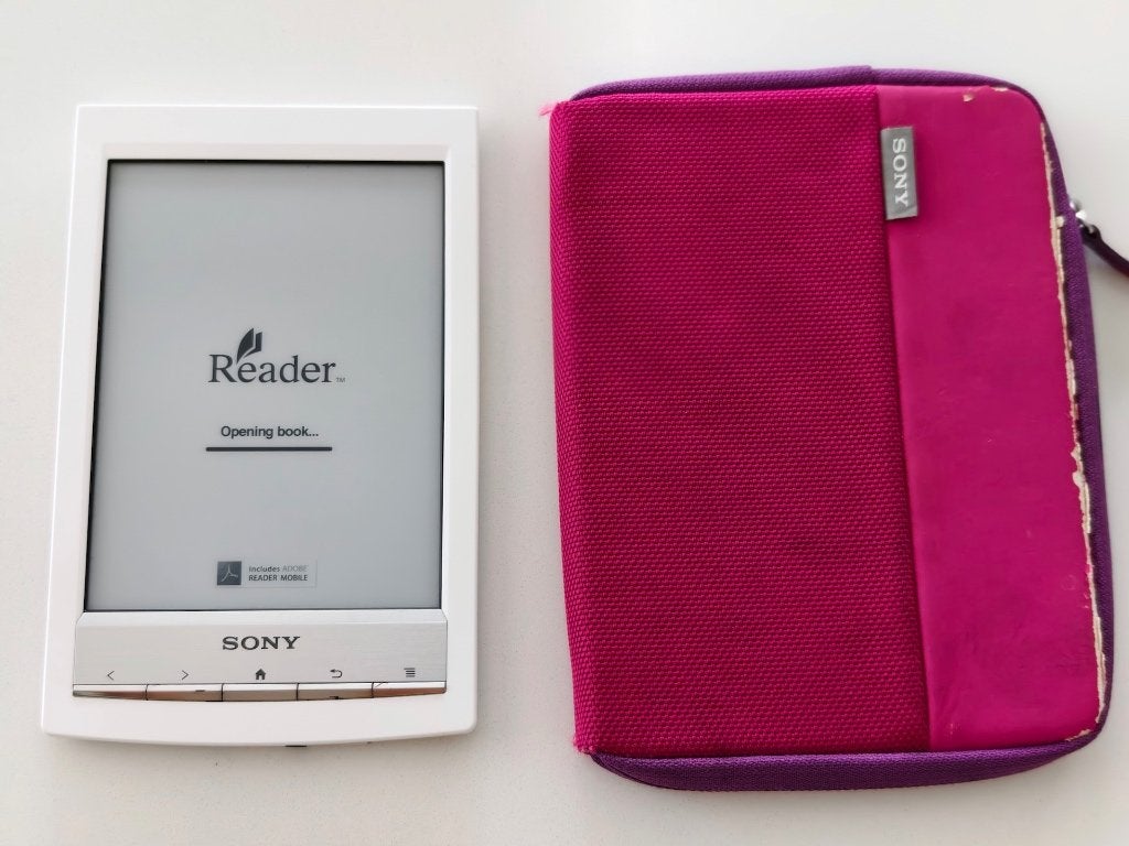 Sony Reader PRS-T1 E-reader - Wit - Inclusief Beschermhoes, Gebruikt, 6 inch of minder, Ophalen of Verzenden, Touchscreen