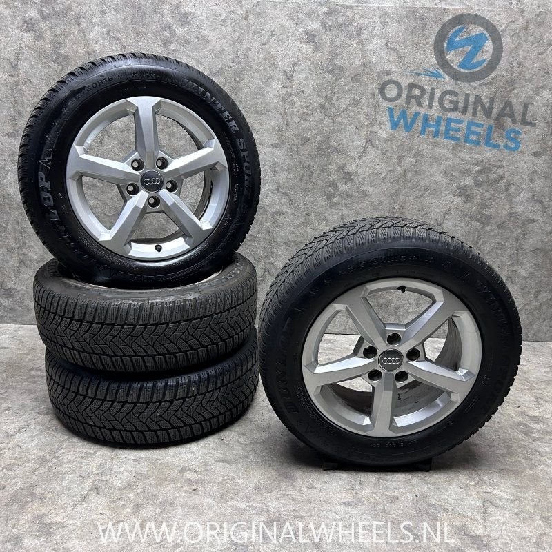 16 inch originele velgen + winterbanden Audi Q2 81A601025 se, Pneus et Jantes, Pneus hiver, 16 pouces, -