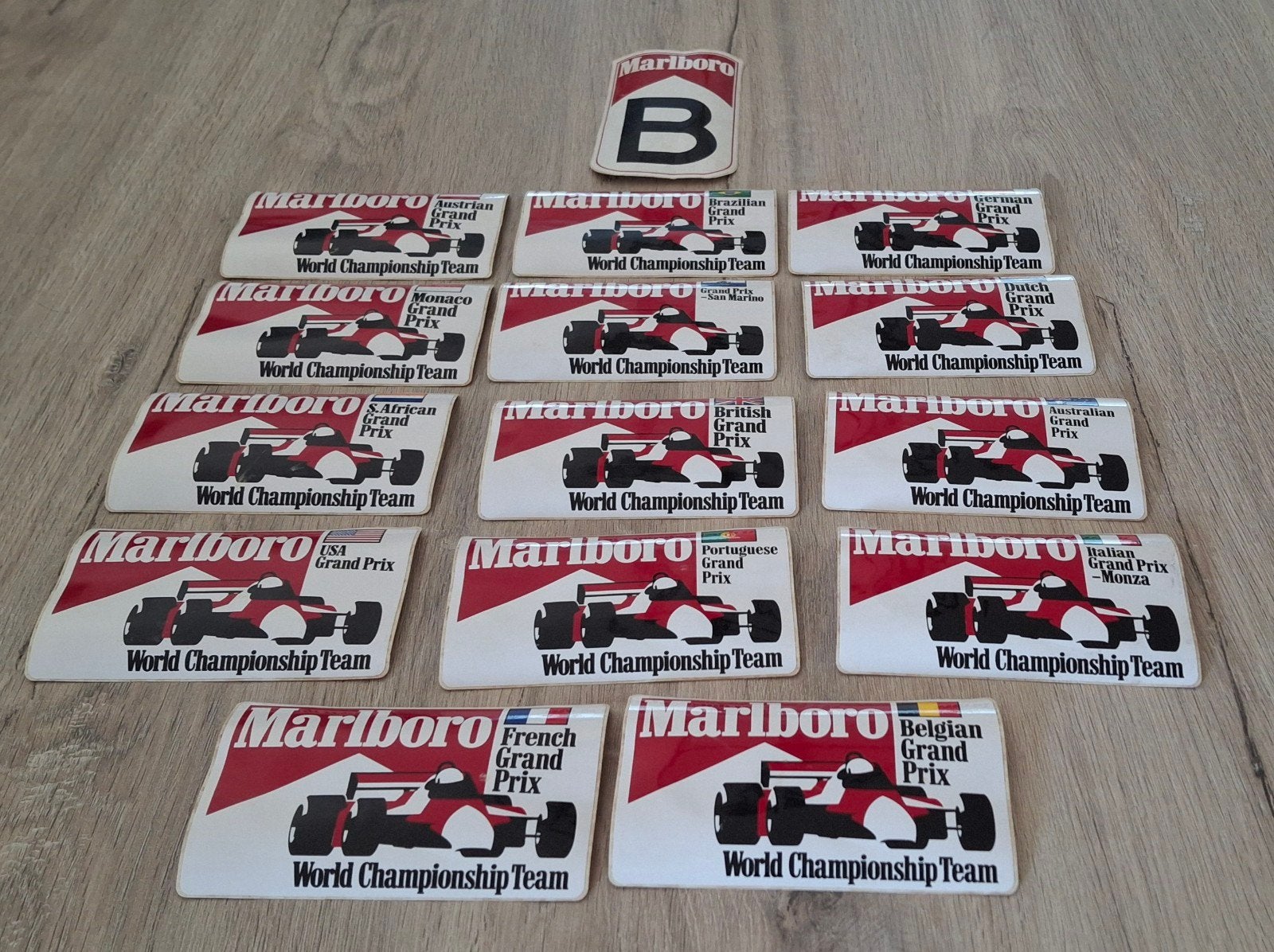 Grand lot d'autocollants : Formule 1, Marlboro, différents p, Collections, Enlèvement ou Envoi, Comme neuf, Voiture ou Moto