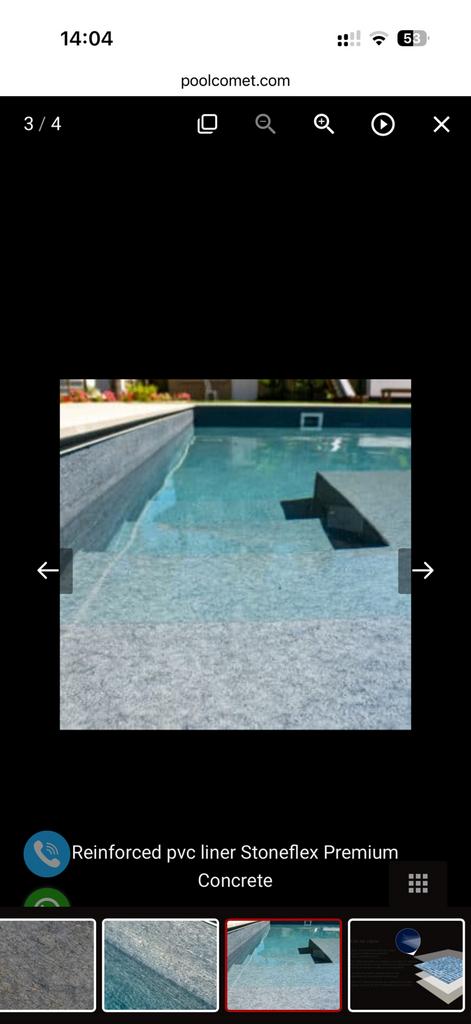 Zwembad folie 165cm x 20meter 3D gewapend, Tuin en Terras, Zwembad-toebehoren, Zo goed als nieuw, Ophalen