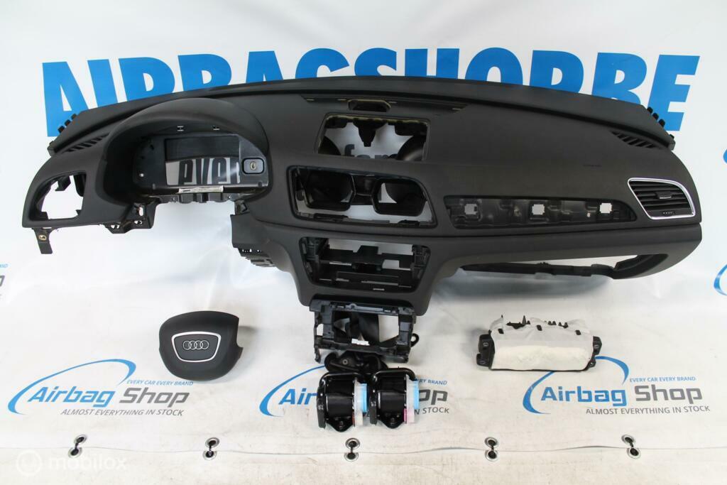 Airbag set - Dashboard zwart 4 spaak Audi Q3 U8 (2011-2018), Gebruikt, Ophalen of Verzenden
