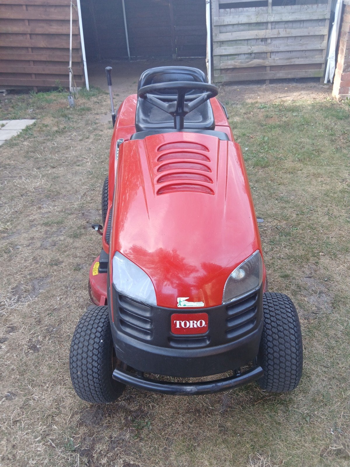 te koop zitmaaier toro, Ophalen