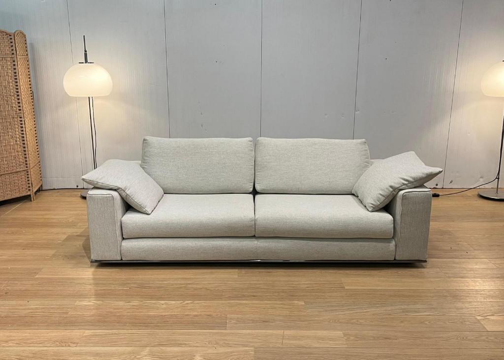 Minotti Hamilton 3-Zits + GARANTIE – NP: €14.500, 100 à 125 cm, Enlèvement ou Envoi, 200 à 250 cm, Banc droit