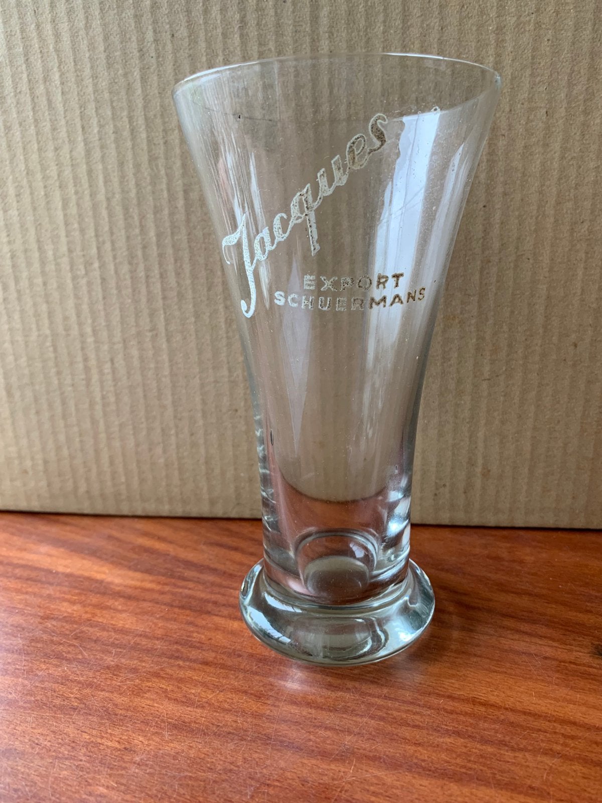 Verre ancien Jacques Expert Schuermans, Enlèvement ou Envoi, Utilisé