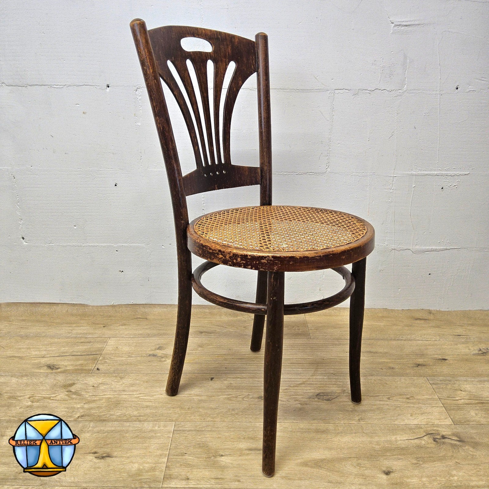 Antieke Art Nouveau Weense Jakob en Josef Kohn stoel (Thonet, Antiek en Kunst, Ophalen of Verzenden