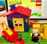 Lego fabuland 3666 benzinepomp, Ophalen of Verzenden, Zo goed als nieuw, Lego
