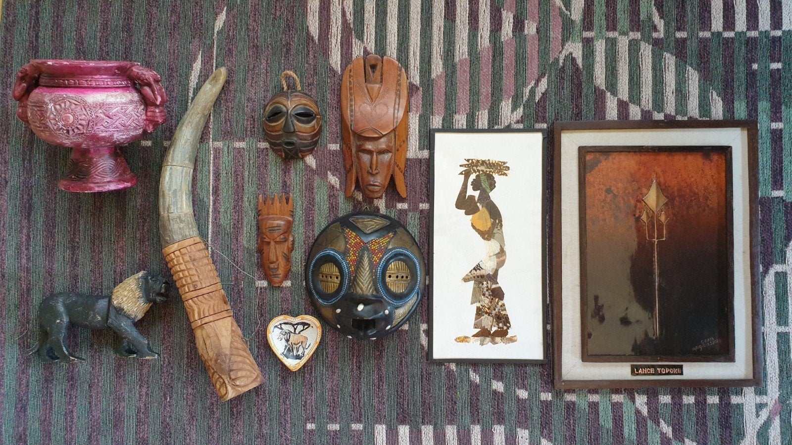 Afrika, collectie voorwerpen., Antiek en Kunst, Afrika, Ophalen, Masker, Hout