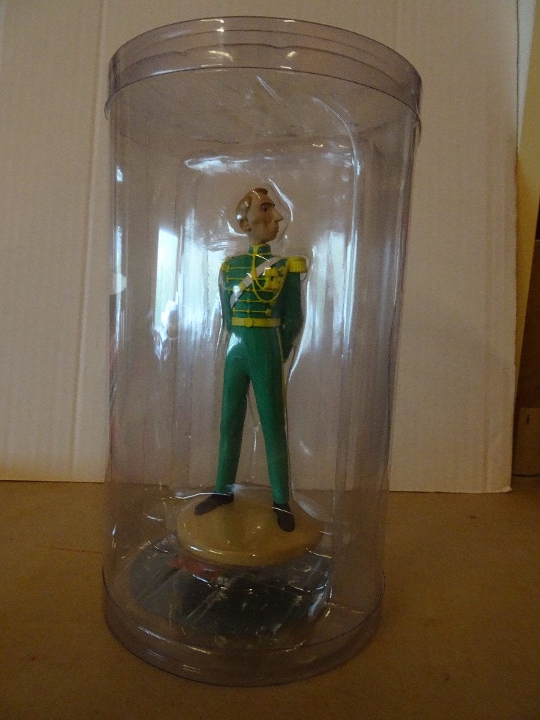 Figurine en résine Tintin - Hergé en officier syldave, Enlèvement ou Envoi, Tintin, Neuf, Statue ou Figurine