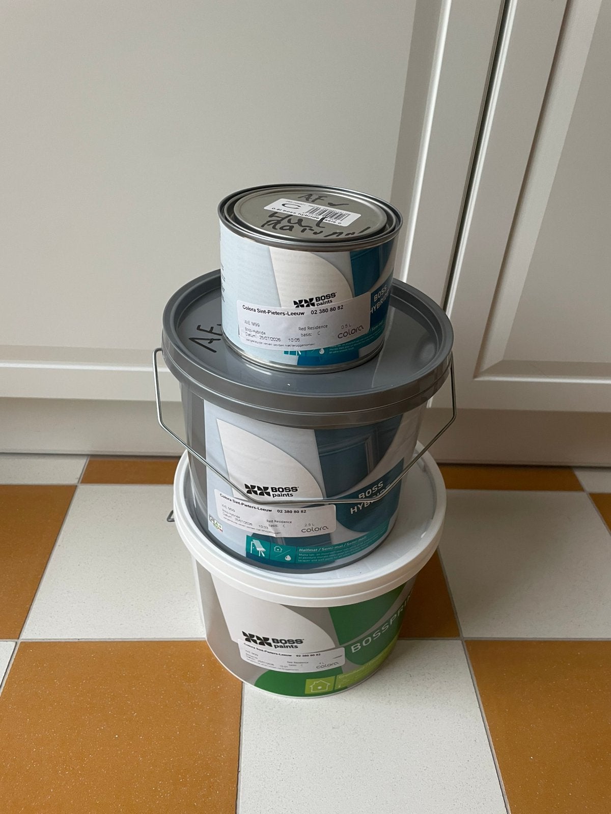 Terracotta verf Boss ongeopend, Bricolage & Construction, Peinture, Vernis & Laque, Enlèvement ou Envoi, Peinture, 5 à 10 litres