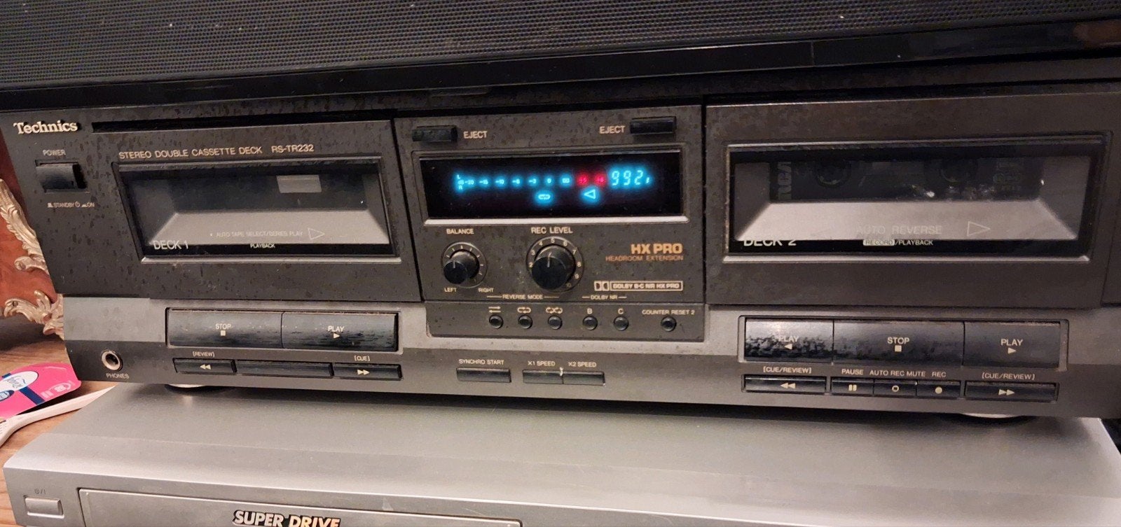 Technics RS-TR232 Stereo Double Cassette Deck, Audio, Tv en Foto, Ophalen of Verzenden