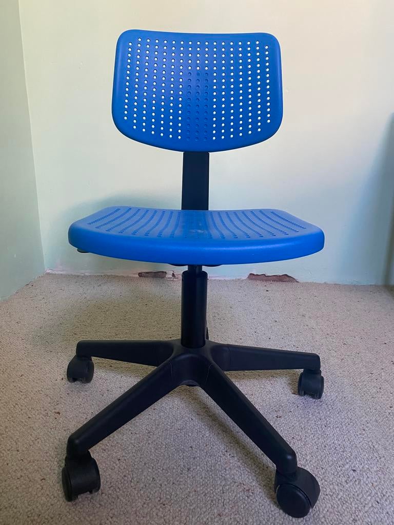 Bureaustoel kind IKEA, Ophalen, Gebruikt, Blauw, Bureaustoel