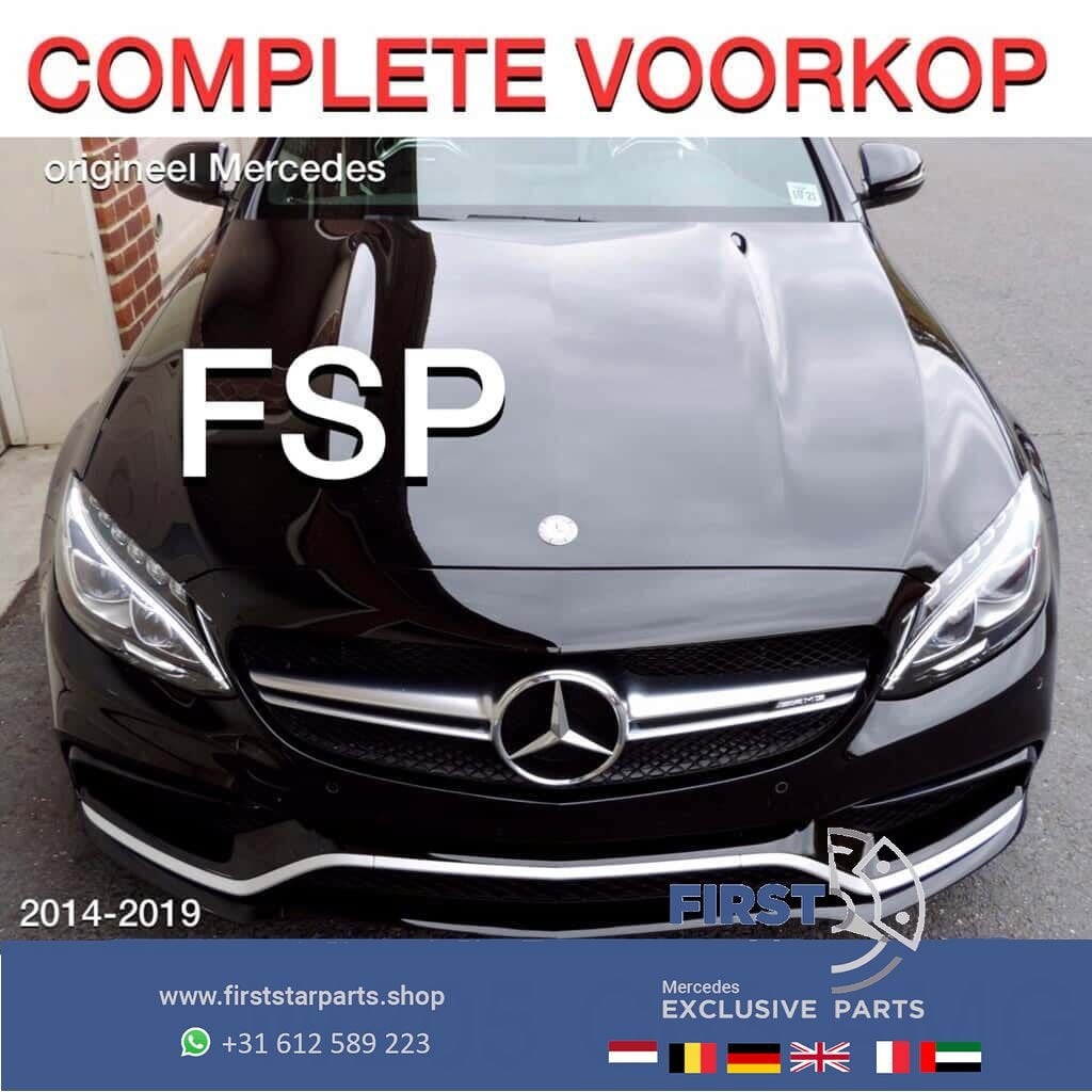 W205 C63 AMG Voorkop compleet 2018 zwart origineel Mercedes, Utilisé, -, Avant, -
