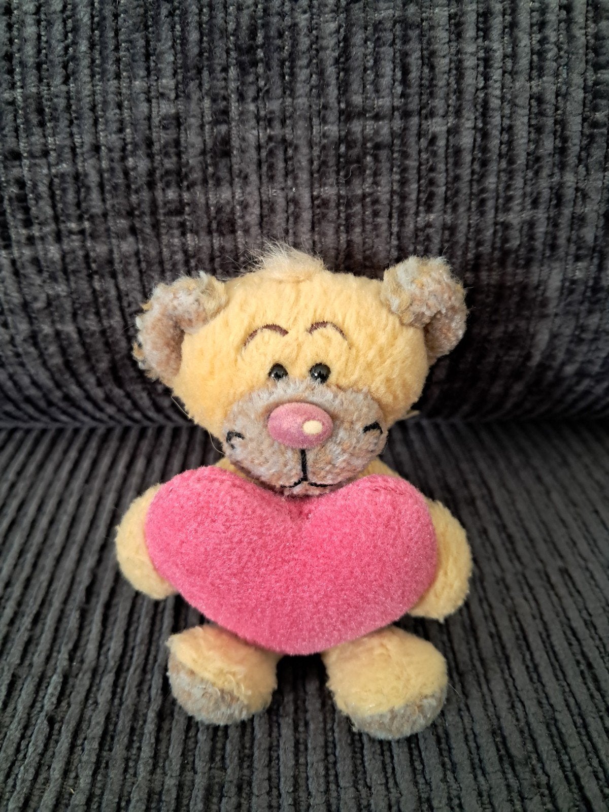 Petite peluche Pimboli (Diddl) avec coeur 10 cm, Collections, Diddl, Enlèvement ou Envoi, Pimboli, Utilisé, Peluche