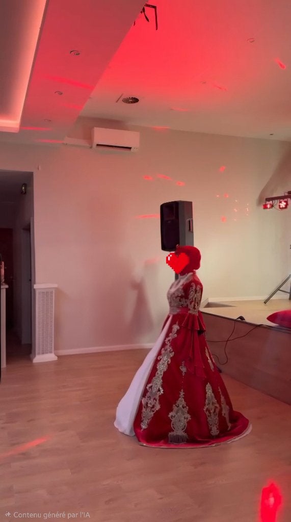 Robe de henna, Rouge, Autre, Enlèvement ou Envoi, Comme neuf