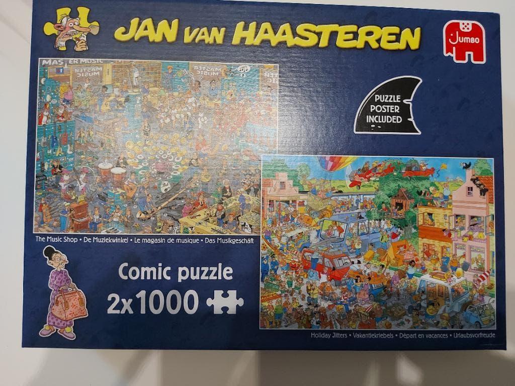 Dubbel puzzrl Jan Van Haasteren, Ophalen, 500 t/m 1500 stukjes, Nieuw, Legpuzzel