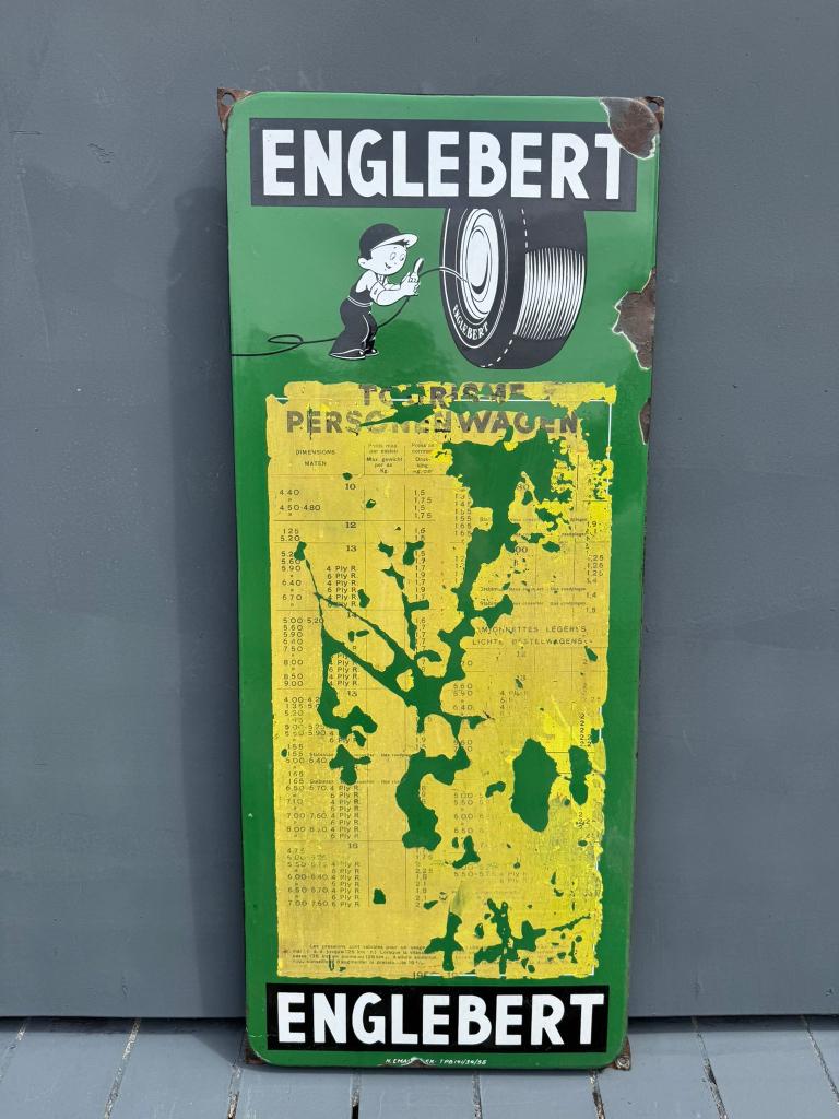 Englebert Bandenspanning Emaille Bord, Boeken, Economie, Management en Marketing