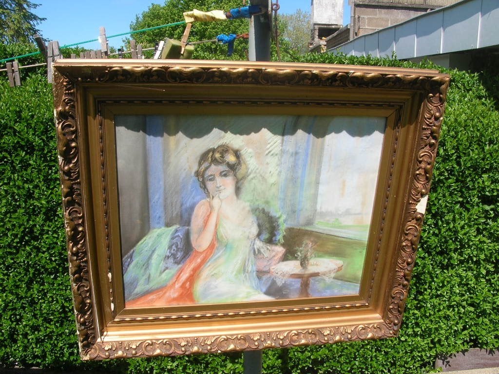 GESIGNEERD EMILE BERCHMANS LIÈGE1867BRUSSEL1947 SUPER PASTEL, Antiek en Kunst, Ophalen of Verzenden, Gesigneerd, Pastel