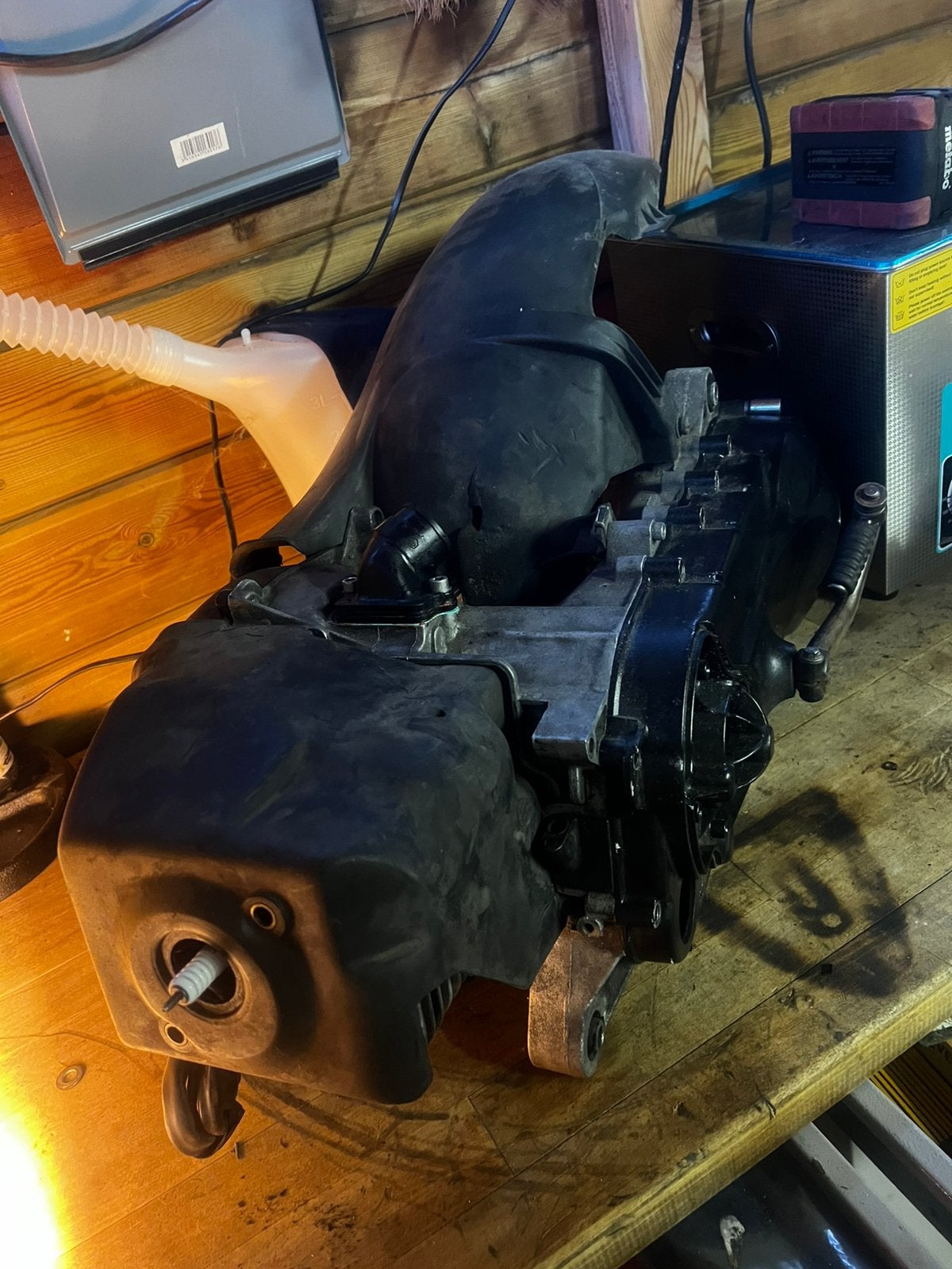 skipper blok 125cc met uitlaat, plug and play, Ophalen, Zo goed als nieuw, Blok