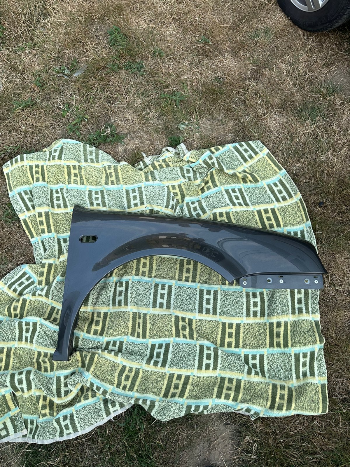 Origineel VW Golf 4 Spatbord Rechtsvoor Kleurcode L94F- I94F, Ophalen, Gebruikt, Volkswagen, Spatbord