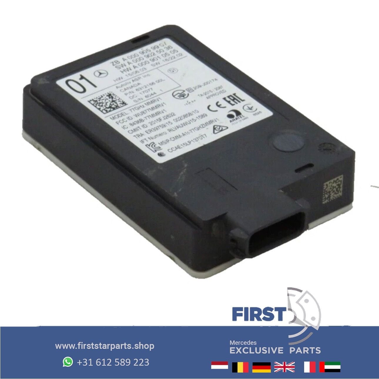 A0009059907 radar sensor Mercedes W176 W246 W117 W156 W205 W