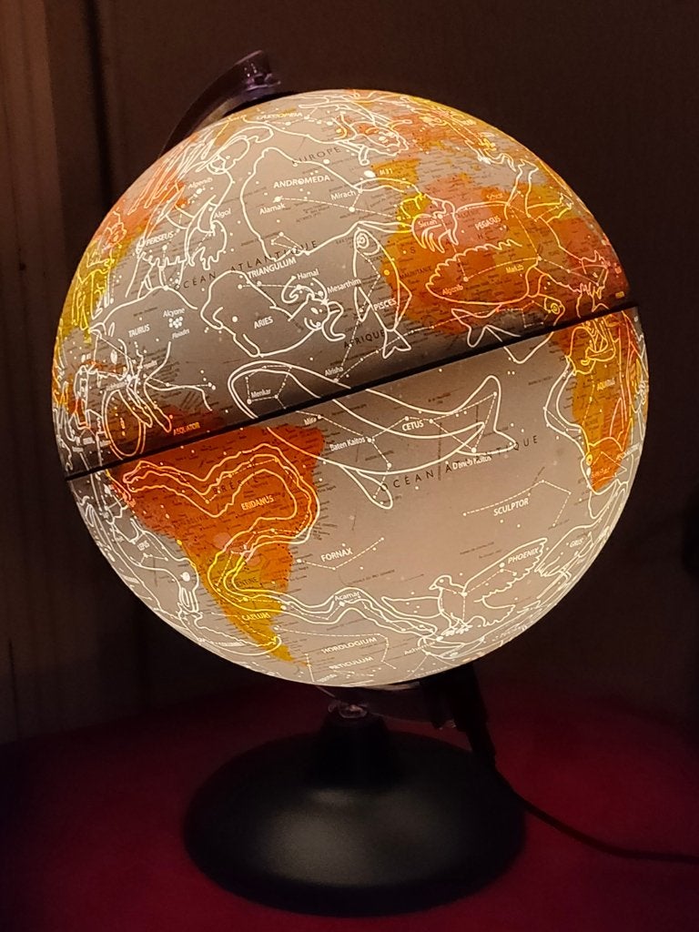 Globe terrestre lumineux, Autres marques, Plastique, Utilisé, Avec interrupteur