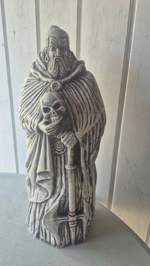 statuette représente un sorcier gothique, nécromancien, Enlèvement, Comme neuf, Religion