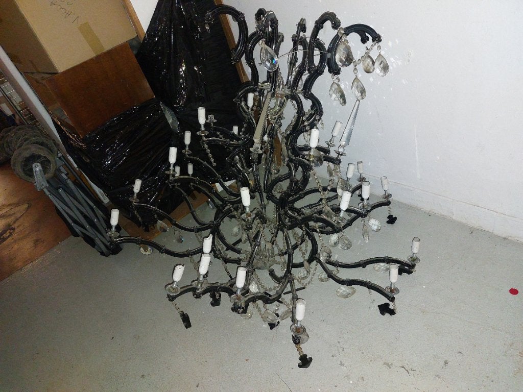 Lustre, Enlèvement, Utilisé, Verre, E14 (petit)